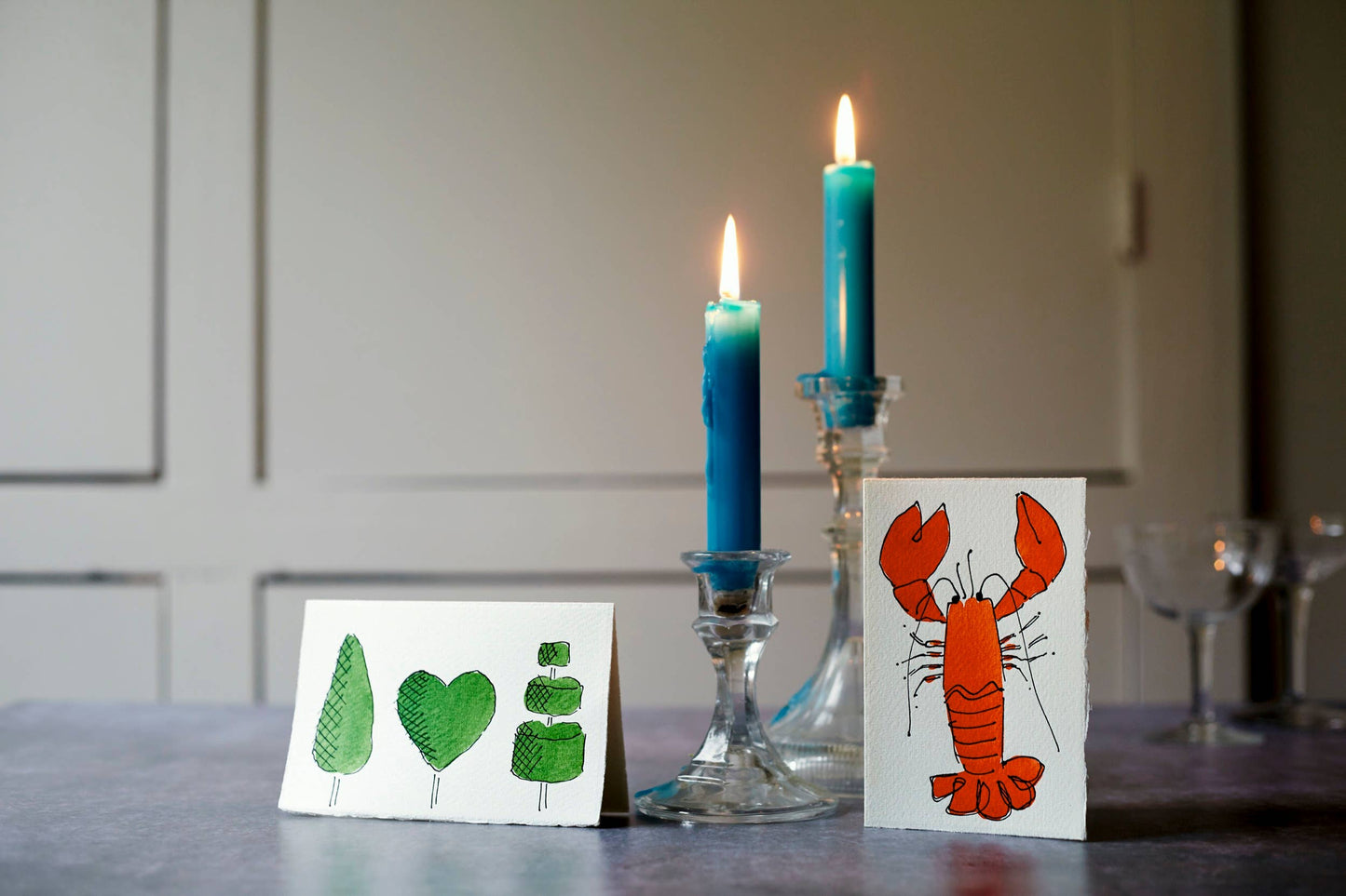 Scribble & Daub - Lobster Card