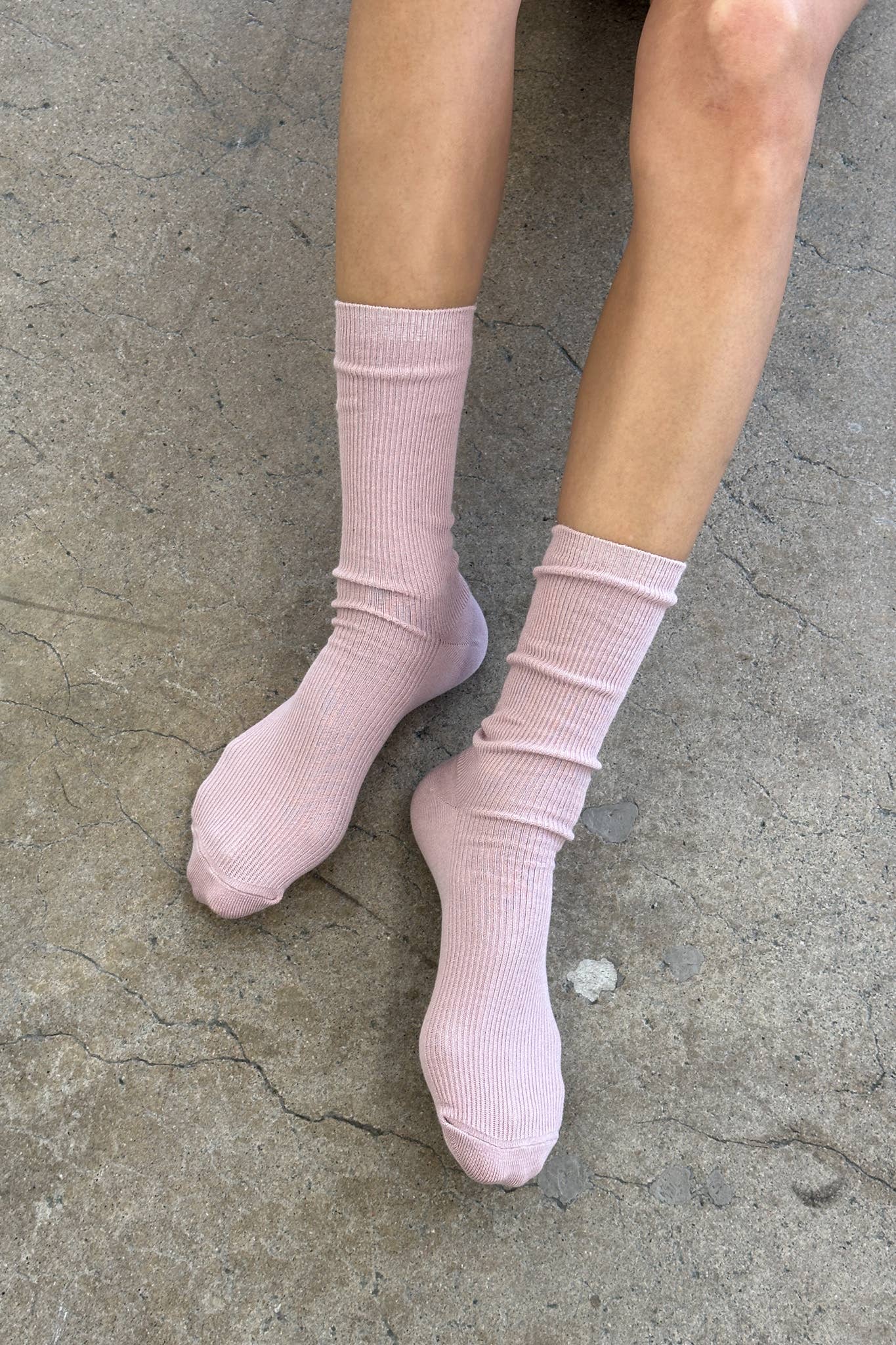 Trouser Socks: Rosewater