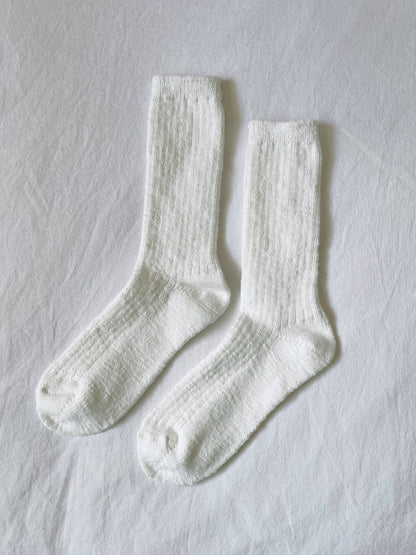 Le Bon Shoppe - Cottage Socks: White Linen