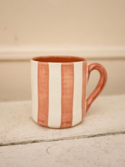 Bold Stripe Mug - Terracotta