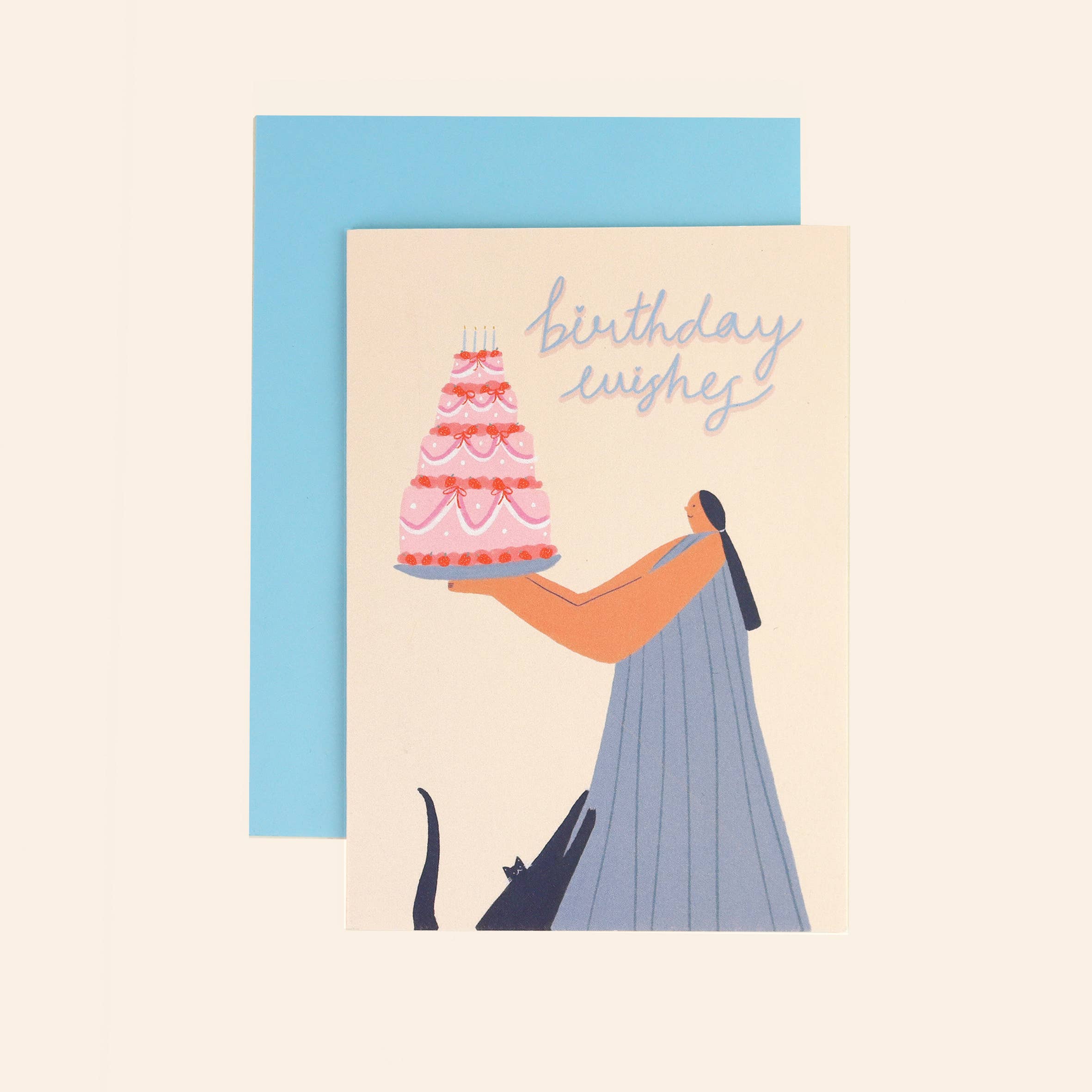 Birthday Wishes Card | Happy Birthday | Cake Card | Women's