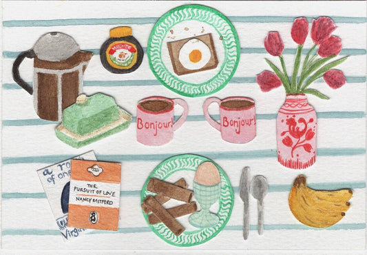 Mimi Dickson - La Vaisselle Breakfast Print