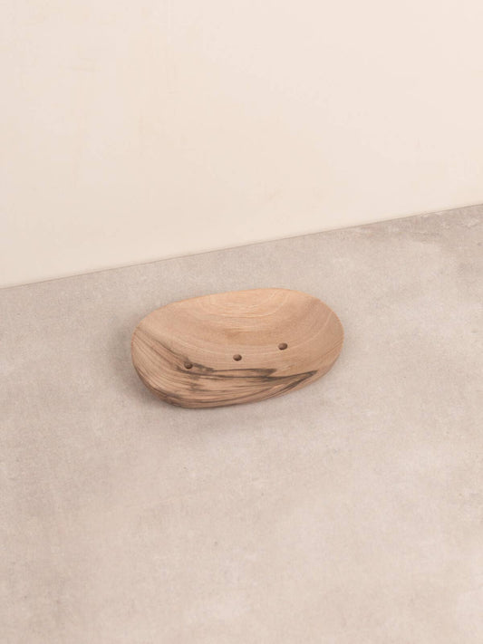 Bohemia Design - Walnut Wood Soap Dish, 3-Hole