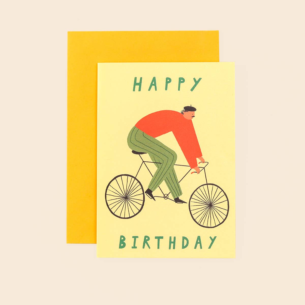 Cyclist Happy Birthday Card | Man's Birthday Card | Bicycle
